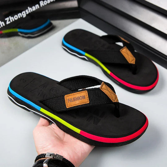 Joziah | Colorful Flip-Flops with Non-Slip Sole for Men