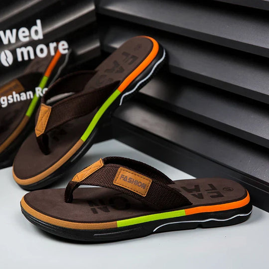 Joziah | Colorful Flip-Flops with Non-Slip Sole for Men