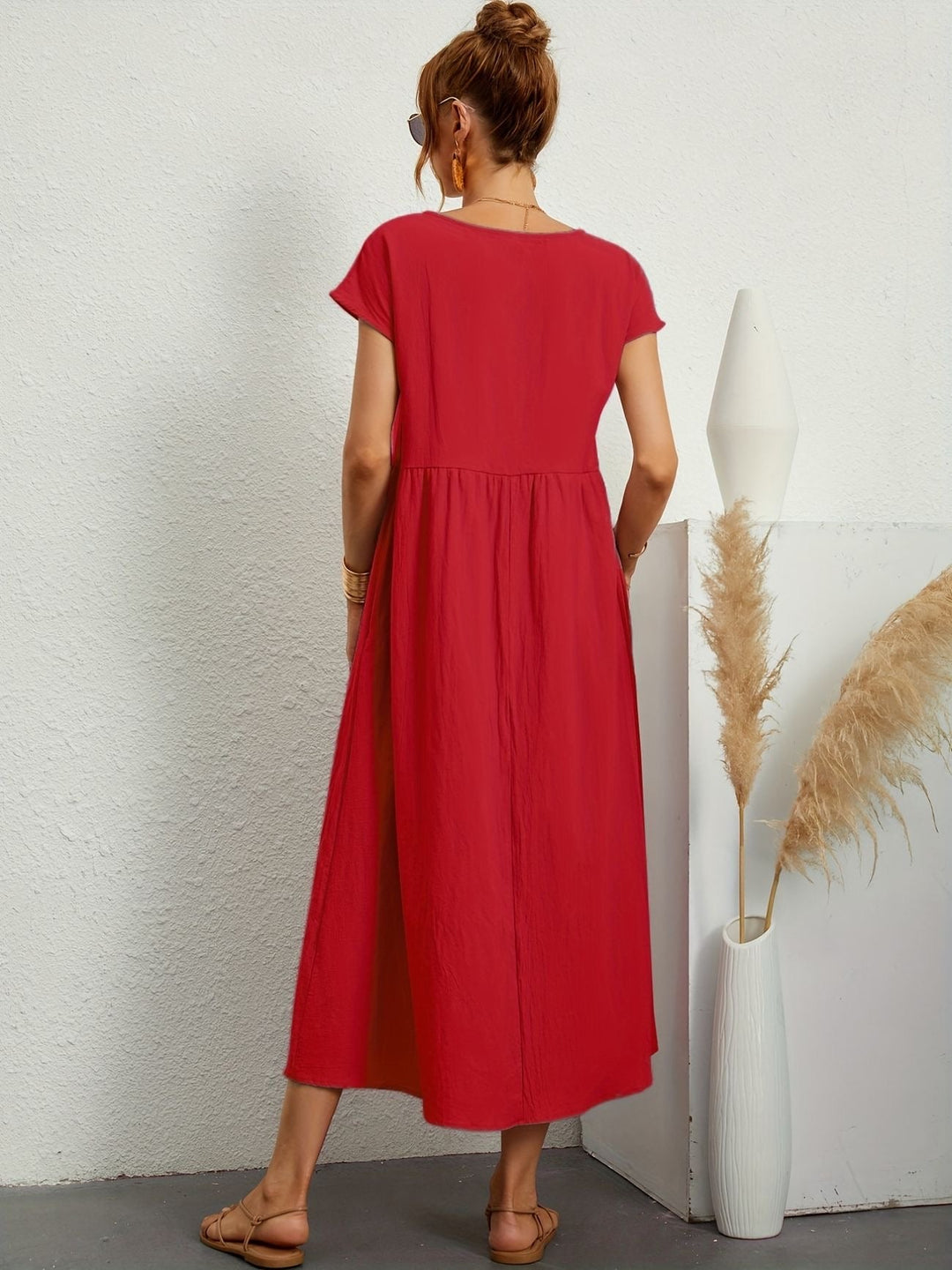 Clara | Abito Midi Leggero con Tasche