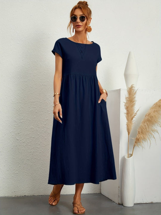 Clara | Abito Midi Leggero con Tasche