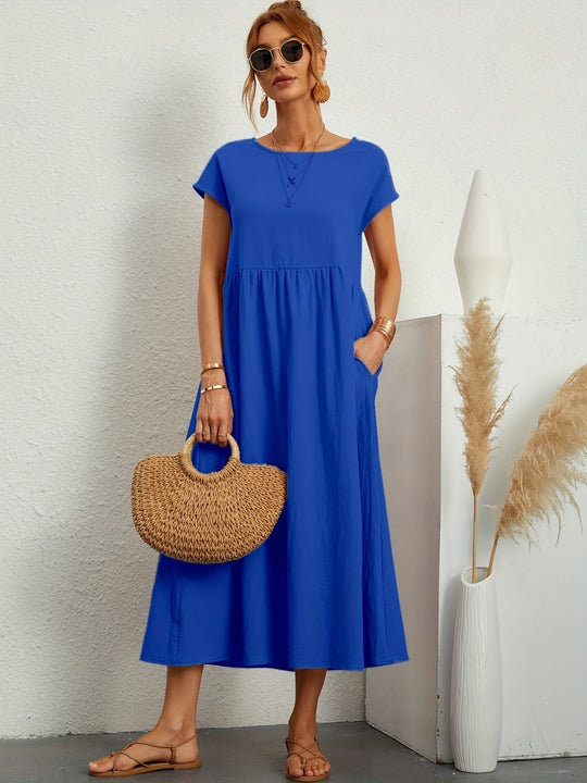 Clara | Abito Midi Leggero con Tasche