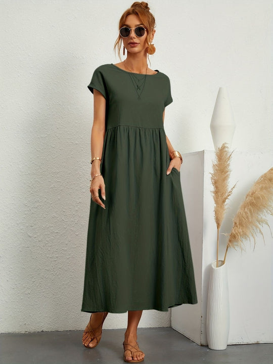 Clara | Abito Midi Leggero con Tasche
