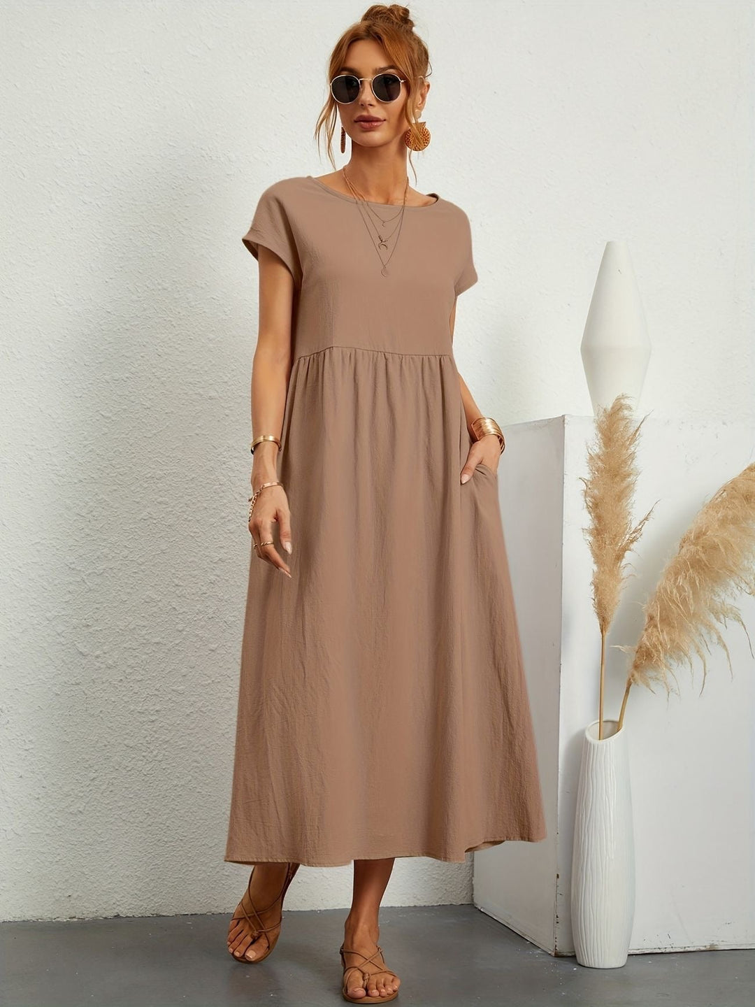 Clara | Abito Midi Leggero con Tasche