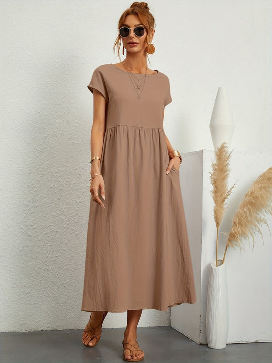 Clara | Abito Midi Leggero con Tasche