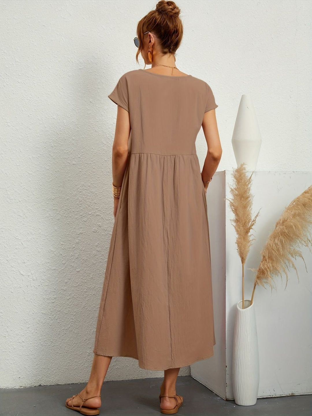 Clara | Abito midi leggero con tasche