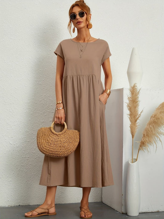 Clara | Abito midi leggero con tasche