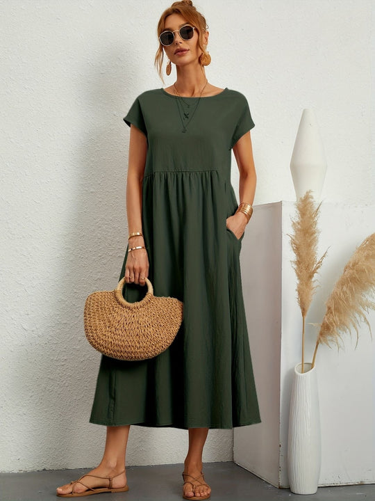 Clara | Abito Midi Leggero con Tasche