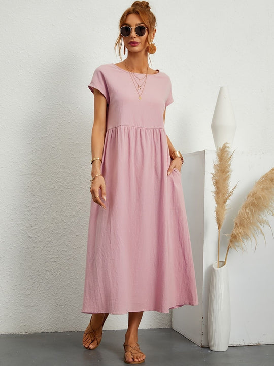 Clara | Abito Midi Leggero con Tasche