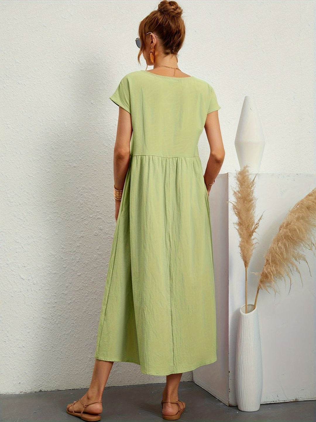Clara | Abito midi leggero con tasche