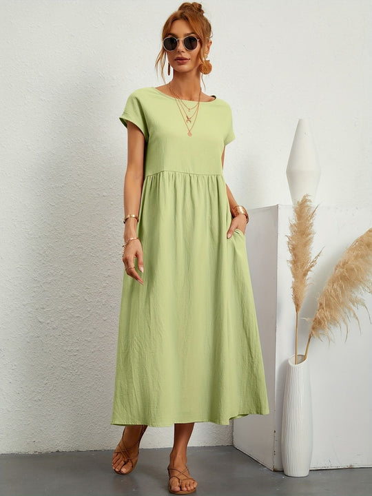 Clara | Abito midi leggero con tasche