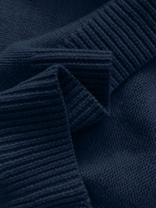 Céline | Elegant Knitted Sweater with Lace Collar