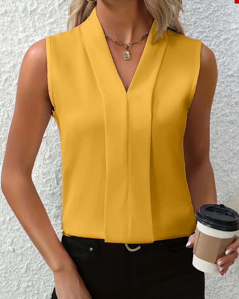 Nicole | Top Scollo a V Morbido e Casual