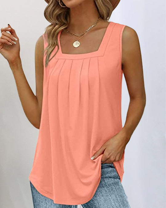 Ninon | Canotta Donna con Scollo Quadrato | Stile Moderno