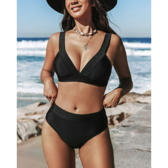 Riviera | Bikini estivo blu scuro chic