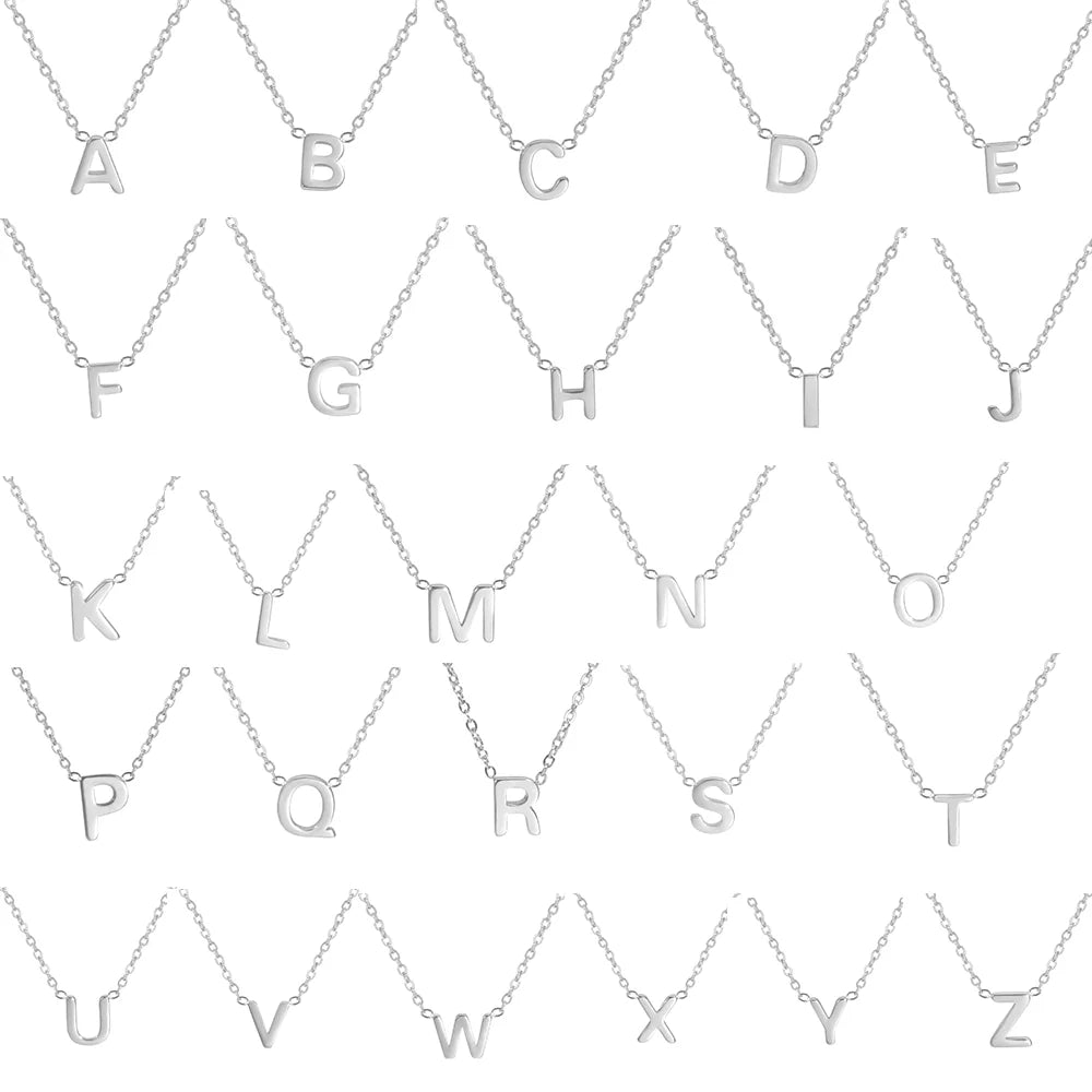 Luminous Letter Pendant Necklace