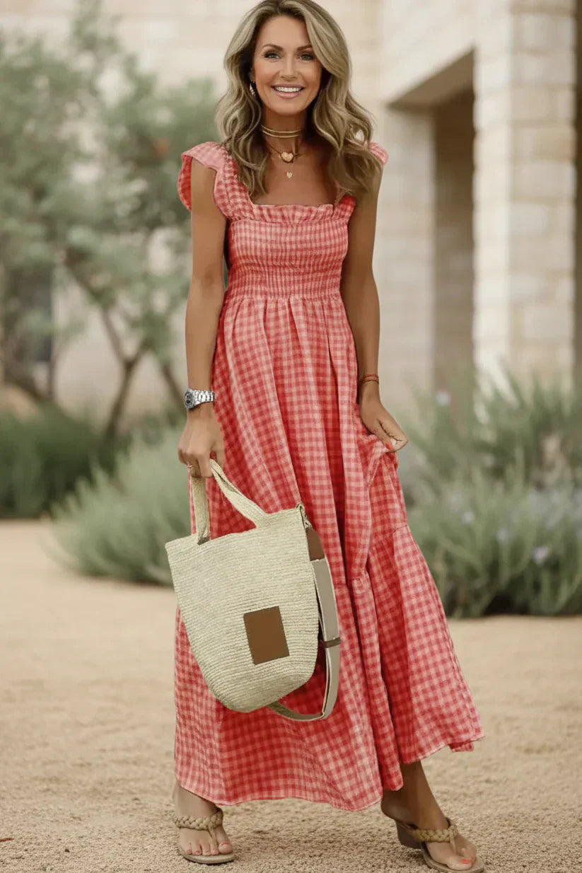 ELENA - ABITO ELEGANTE CON BALZE