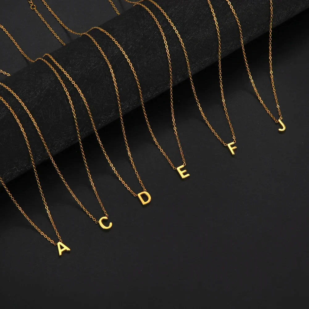 Luminous Letter Pendant Necklace
