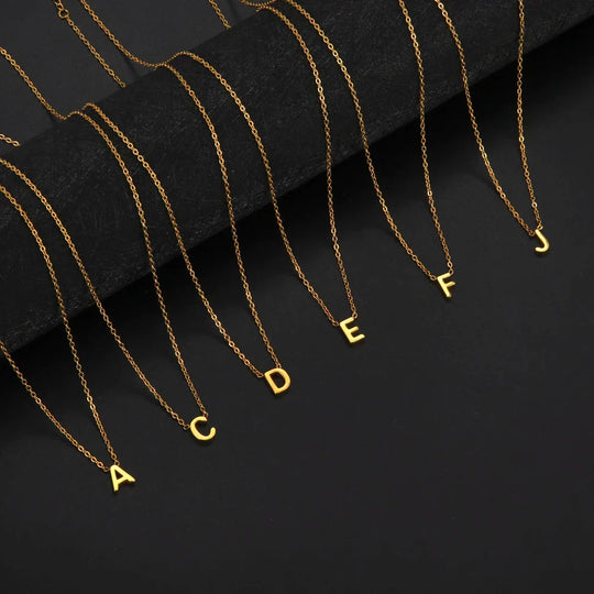 Luminous Letter Pendant Necklace