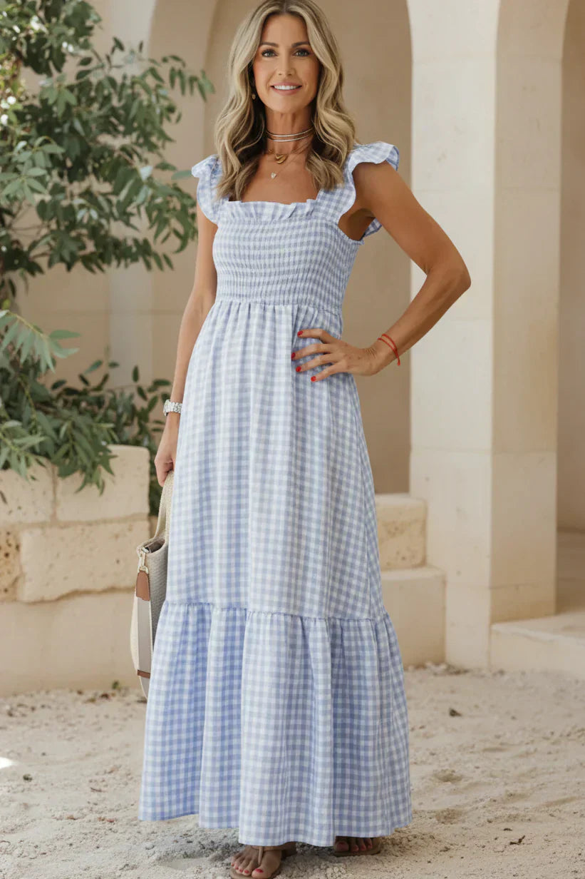 ELENA - ABITO ELEGANTE CON BALZE