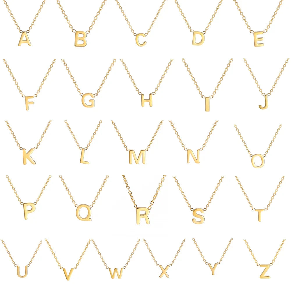 Luminous Letter Pendant Necklace