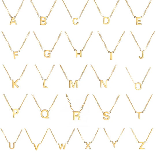 Luminous Letter Pendant Necklace