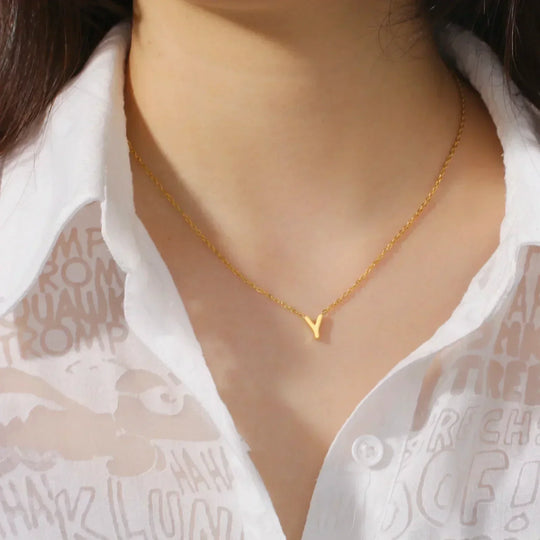 Luminous Letter Pendant Necklace