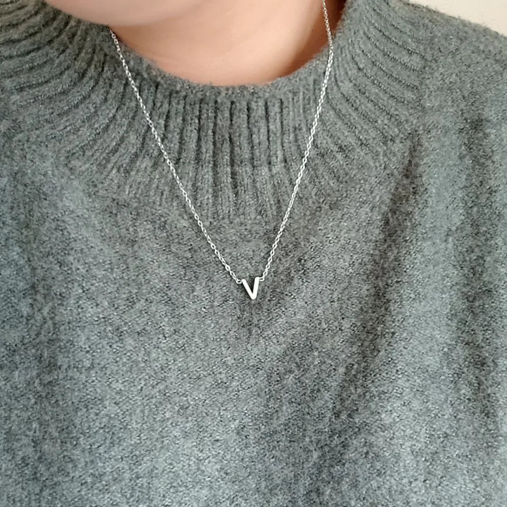 Luminous Letter Pendant Necklace
