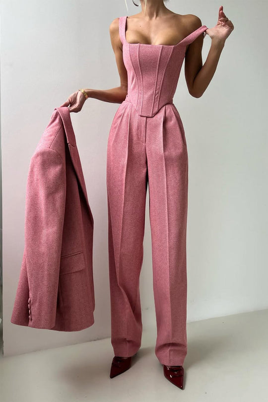 Dolce | Three-Piece Suit with Double-Breasted Blazer