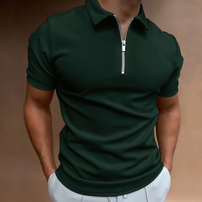 Christophe | Men's Zip Polo Shirt