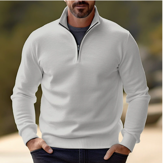 Shawn | Maglione elegante da uomo con zip corta