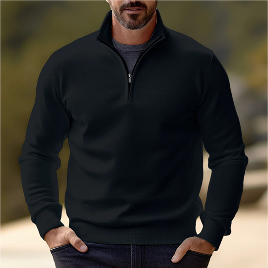 Shawn | Maglione elegante da uomo con zip corta