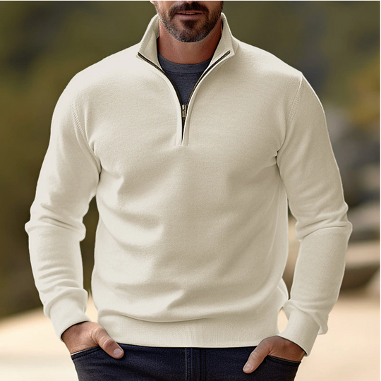 Shawn | Maglione elegante da uomo con zip corta