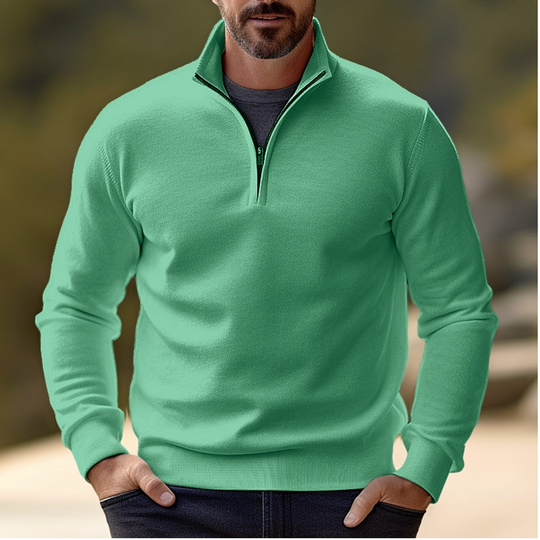 Shawn | Maglione elegante da uomo con zip corta