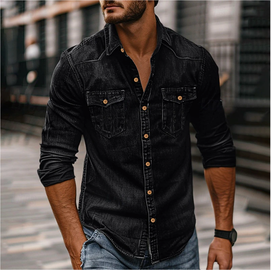 Hans | Classic Shirt with Chest Pockets for Men