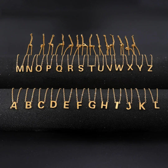 Luminous Letter Pendant Necklace