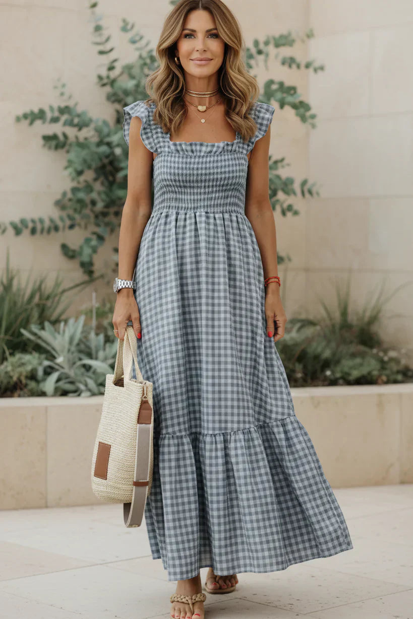 ELENA - ABITO ELEGANTE CON BALZE
