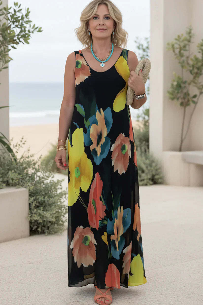 JOLIEN - VESTITO MAXI FLOREALE