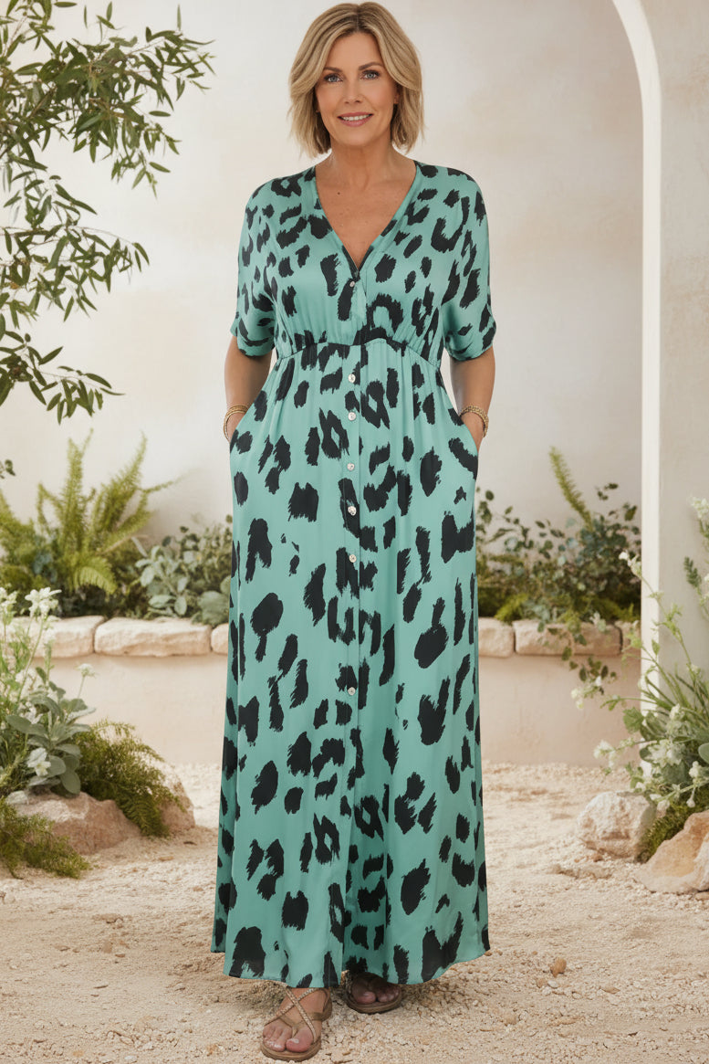 BONNIE - VESTITO LEOPARDATO ELEGANTE