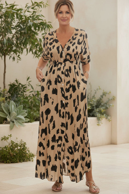 BONNIE - VESTITO LEOPARDATO ELEGANTE