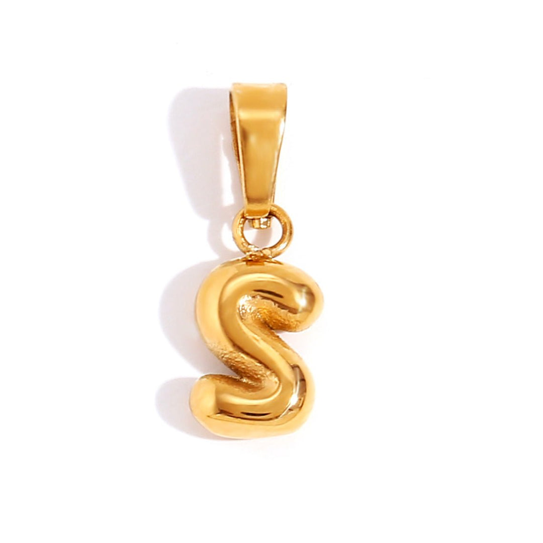 Collana con iniziali a bolla chic