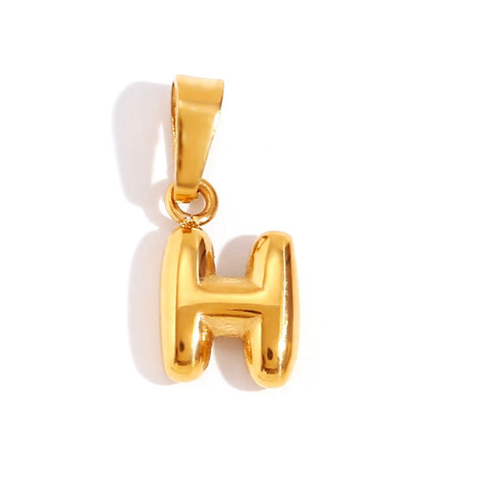 Collana con iniziali a bolla chic