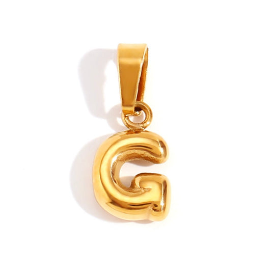 Collana con iniziali a bolla chic