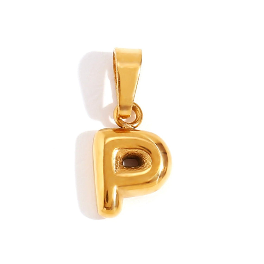 Collana con iniziali a bolla chic