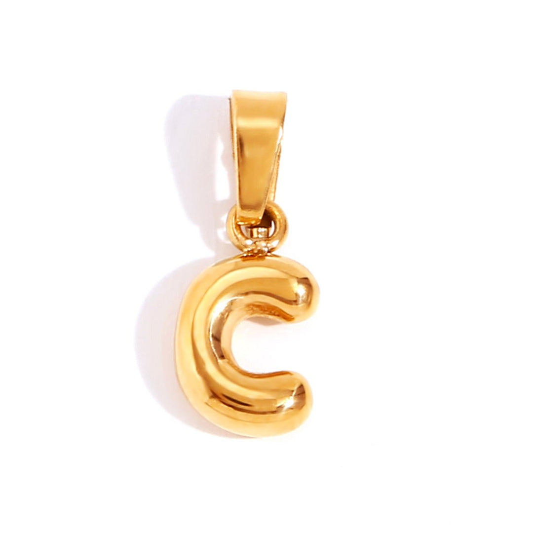 Collana con iniziali a bolla chic