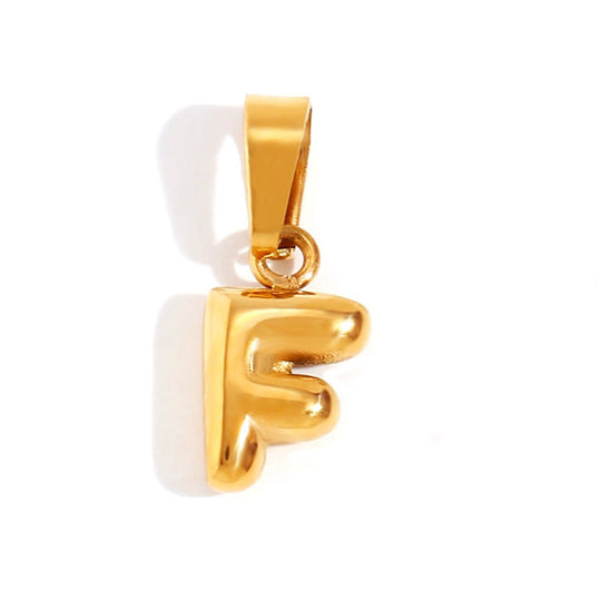 Collana con iniziali a bolla chic
