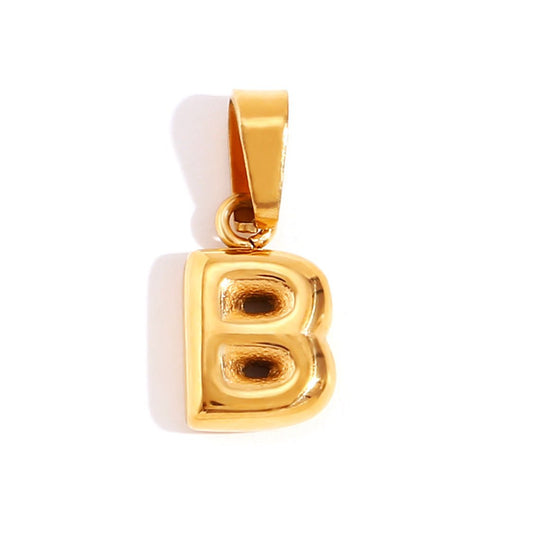 Collana con iniziali a bolla chic