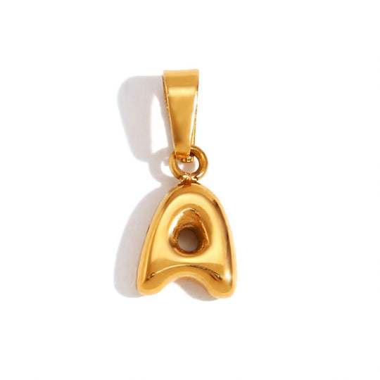 Collana con iniziali a bolla chic