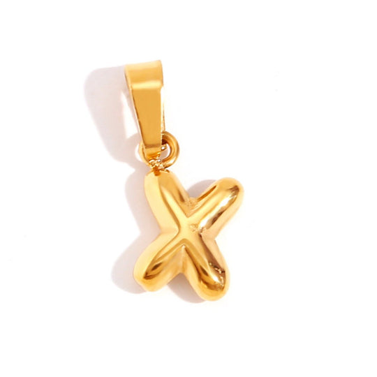Collana con iniziali a bolla chic