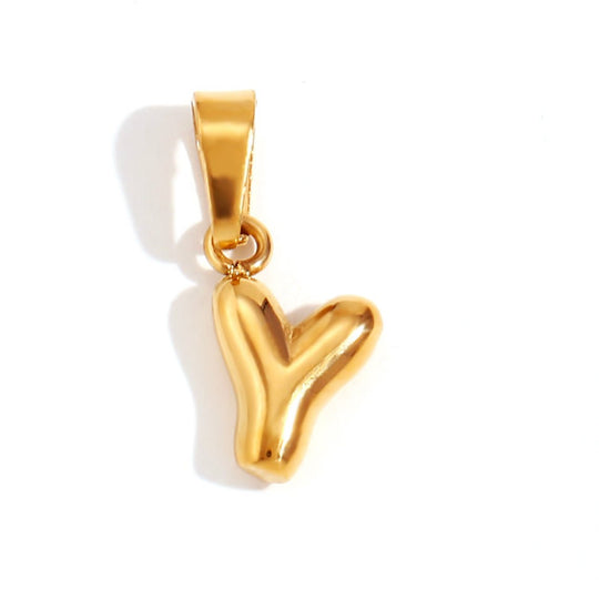 Collana con iniziali a bolla chic