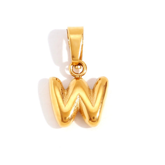 Collana con iniziali a bolla chic